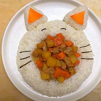 #栗香好粉糯 营养有食力#猫咪萌宠儿童餐的做法图解10