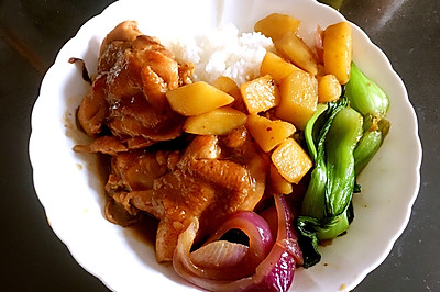 照烧鸡腿饭