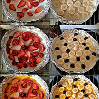 茶点｜草莓酱、巧克力香蕉薄披萨&缤纷草莓薄披萨的做法图解4