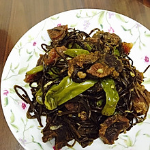 地瓜梗炖牛肉——韩式下饭菜