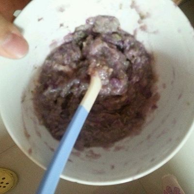 婴儿辅食-紫薯西兰花米粉