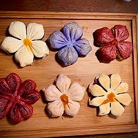 中式点心花酥（桃花酥、菊花酥、梨花酥、四叶草酥）的做法图解11