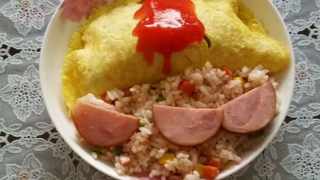 蛋包饭的做法