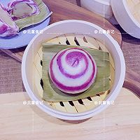 #豆果10周年生日快乐#松软香甜的紫薯牛奶香芋包的做法图解22
