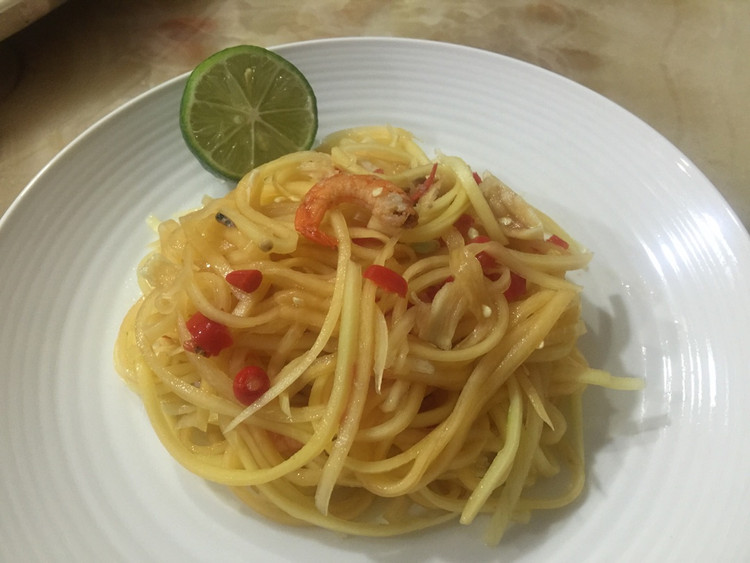 减肥圣品－泰式青木瓜沙拉的做法
