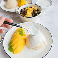 超级简单的家庭版椰香芒果饭的做法图解7
