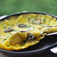 香菇煎蛋——早餐的做法图解8