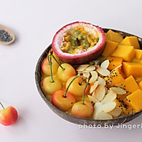 #童年不同样，美食有花样#芒果Smoothie bowl的做法图解5