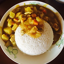 土豆鸡肉咖喱饭