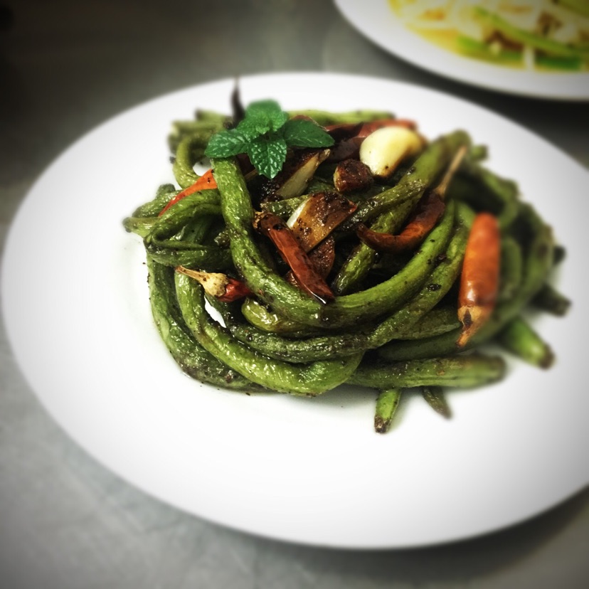 干煸豆角的做法图解5