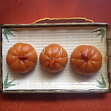 椰蓉馅的南瓜饼