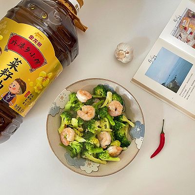 西兰花炒虾仁