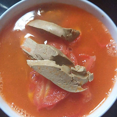 西红柿鸡肝汤