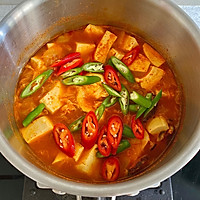 辣白菜豆腐汤的做法图解5
