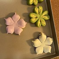 中式点心花酥（桃花酥、菊花酥、梨花酥、四叶草酥）的做法图解9