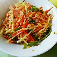 爆香素三丝的做法图解5