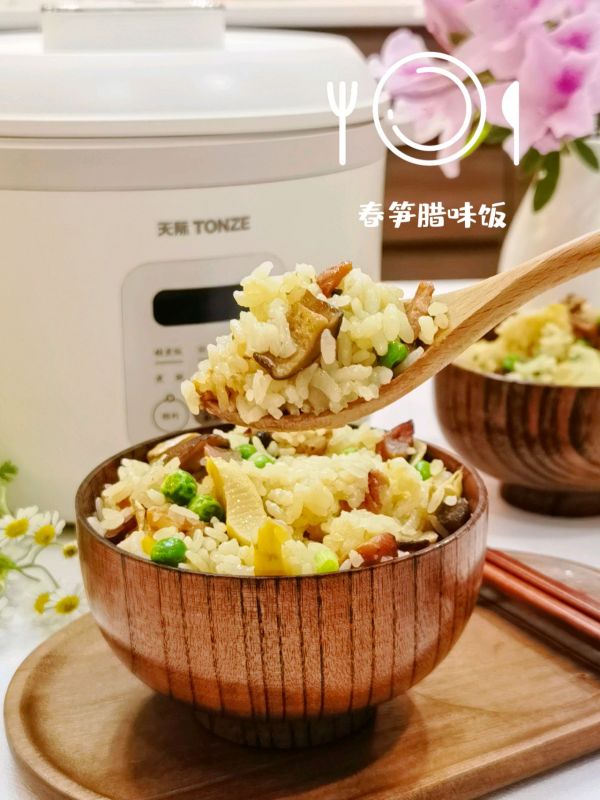 #打工人的健康餐#尝鲜春天～春笋腊味饭