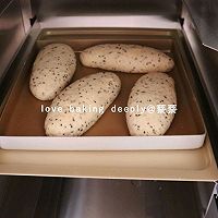 全麦黑芝麻软面包❗红糖,烫种,健康面包的做法图解12