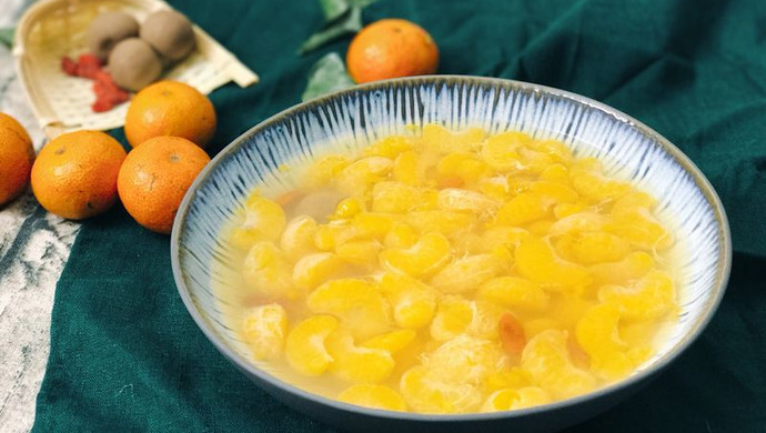 鲜橘元宝甜汤（橘子罐头）