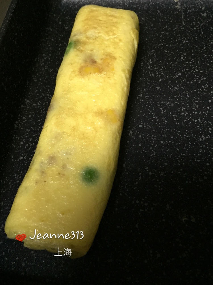 【宝宝辅食】肉松五彩蛋卷的做法图解5