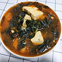 #暖冬酱在手，嗨吃部队锅#韩式裙带菜豆腐汤的做法图解15