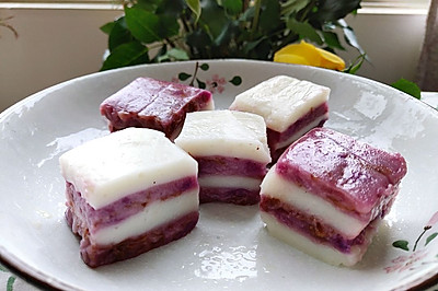 玫瑰紫薯糯米糕