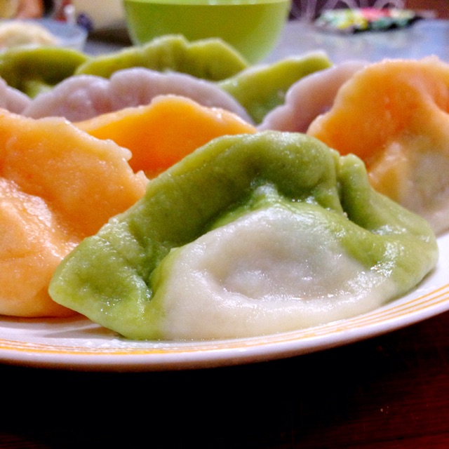 彩色水饺的做法图解11