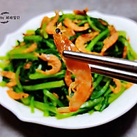 #刘畊宏女孩减脂饮食#蒜蓉茼蒿炒磷虾的做法图解13