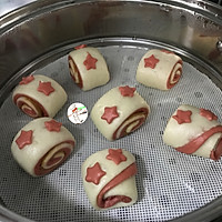 #四季宝蓝小罐#花生酱双色馒头 一次发酵更简单的做法图解21