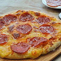萨拉米披萨#美的烤箱菜谱#的做法图解11