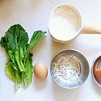 #柏翠辅食节-营养佐餐# 角瓜圈银鱼蛋饼的做法图解1