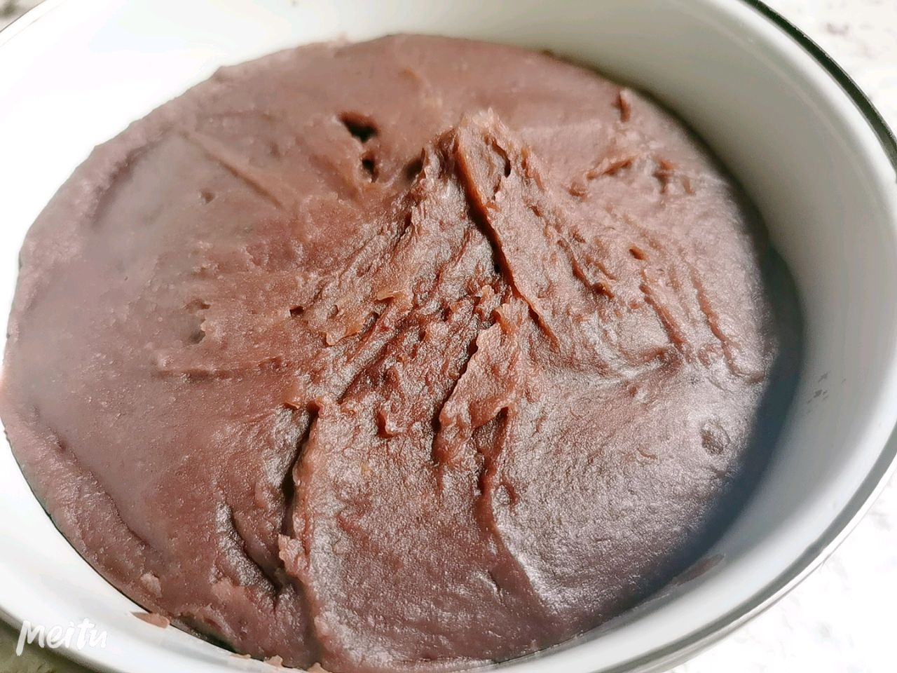 Homemade red bean paste