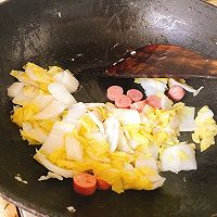 火腿鸡蛋炒米线的做法图解5