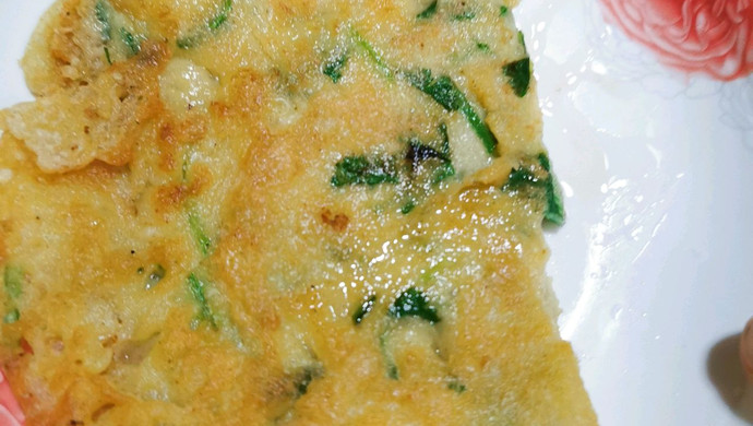 香菜鸡蛋煎饼
