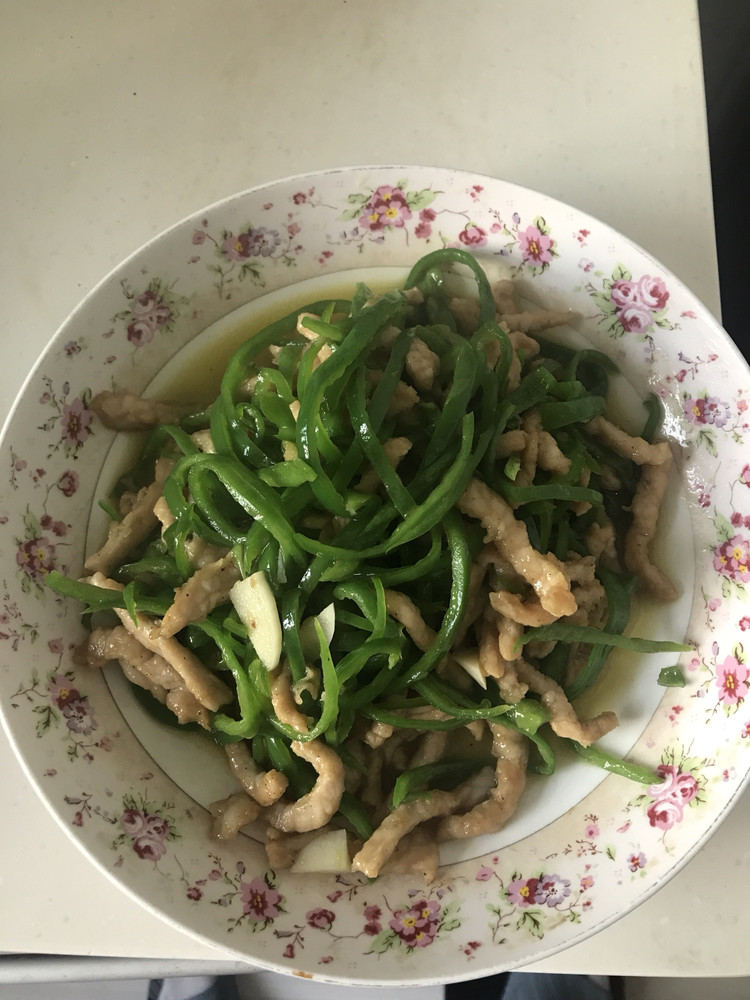 青椒肉丝的做法