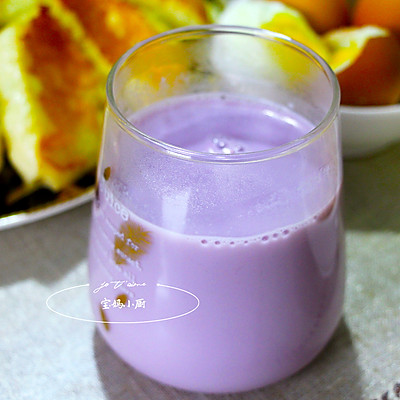 儿童营养早餐~米润奶香紫薯糊