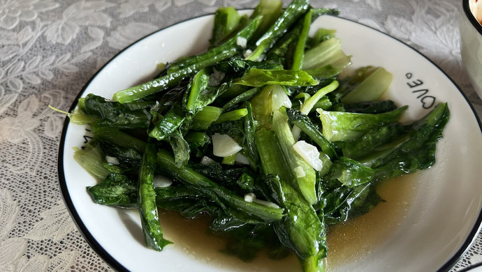 清炒油麦菜