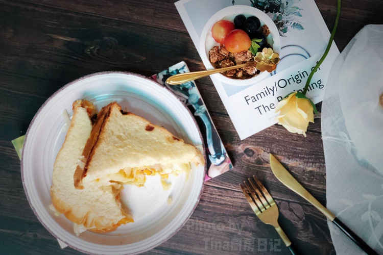 南瓜泥三明治—健康快手早餐的做法