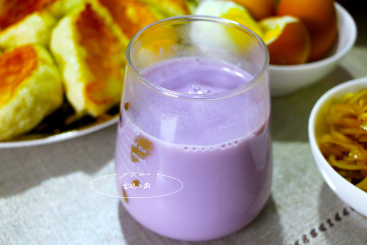 儿童营养早餐~米润奶香紫薯糊的做法
