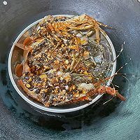 #夏日开胃餐#蒜蓉豆豉蒸龙虾的做法图解5