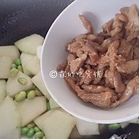 冬瓜肉丝烩毛豆的做法图解11