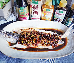 #i上冬日 吃在e起#陈皮豉蒜菜脯酱蒸梭子鱼的做法