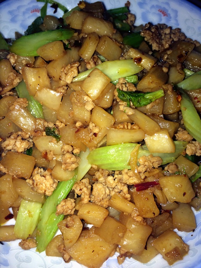 肉沫萝卜干的做法图解7