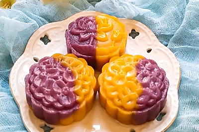 双色紫薯南瓜糯米糕(分享两种做法)