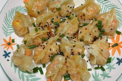 快手早餐——虾仁肉沫烤馄饨
