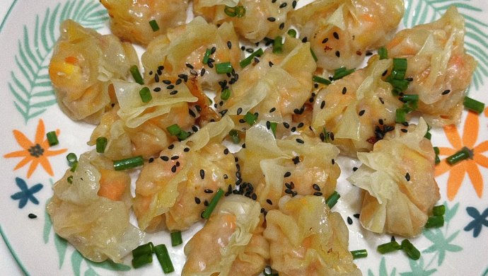 快手早餐——虾仁肉沫烤馄饨