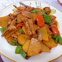 超赞的干煸土豆回锅肉来啦！的做法图解8