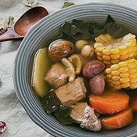 「回家菜谱」——荷叶瘦肉汤的做法图解5