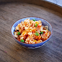 #10分钟早餐大挑战# 芝士焗番茄鲜虾米饭盅的做法图解12