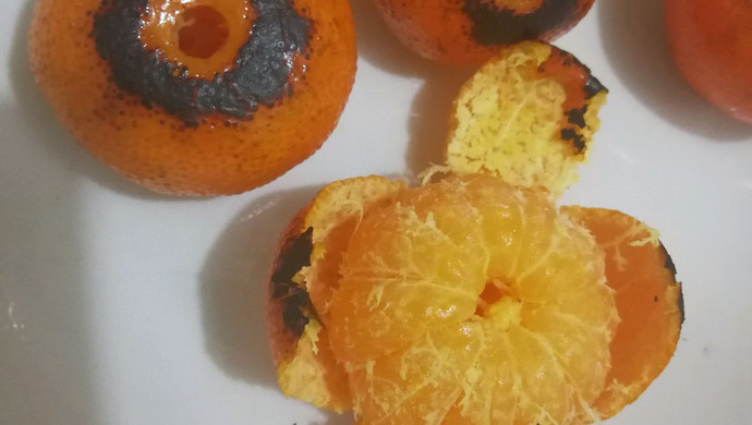 烤橘子，煨橘子